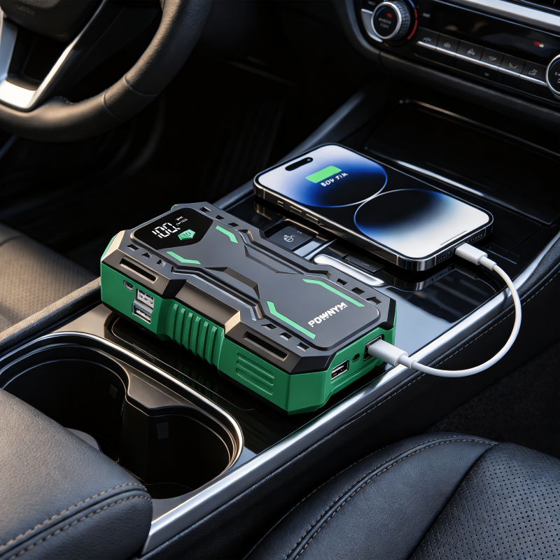 POWNYM DN31 All-in-One Car Battery Jumper Starter 8500A Power Bank for 7.0L Gas & 3.6L Diesel, Multi-Mode Emergency Light