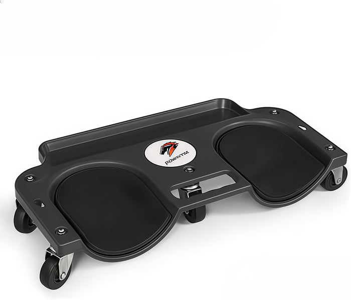 POWNYM GB01 Rolling knee pads with wheels for car repair  Multi functional with built-in tool tray