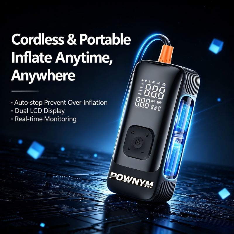 POWNYM 280A Portable tire inflation pump  150PSI tire air compressor